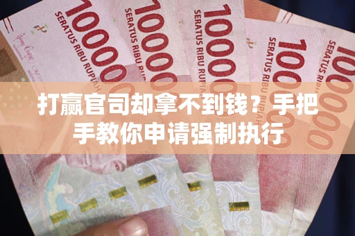 北京打赢官司却拿不到钱？手把手教你申请强制执行