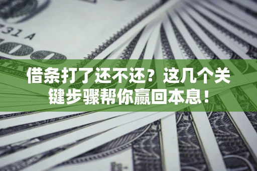 北京借条打了还不还？这几个关键步骤帮你赢回本息！