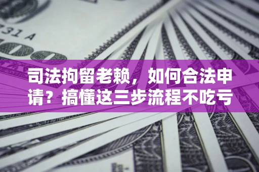 北京司法拘留老赖，如何合法申请？搞懂这三步流程不吃亏！