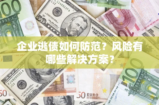 北京企业逃债如何防范？风险有哪些解决方案？