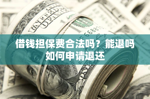 北京借钱担保费合法吗？能退吗如何申请退还